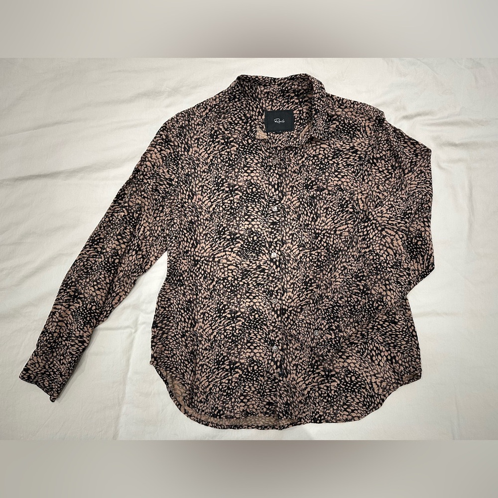 Rails Josephine Animal Print Button Down Shirt